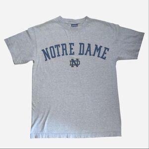 ☘️ Vintage Notre Dame Fighting Irish Champs Spell Out Graphic Tee Size S☘️